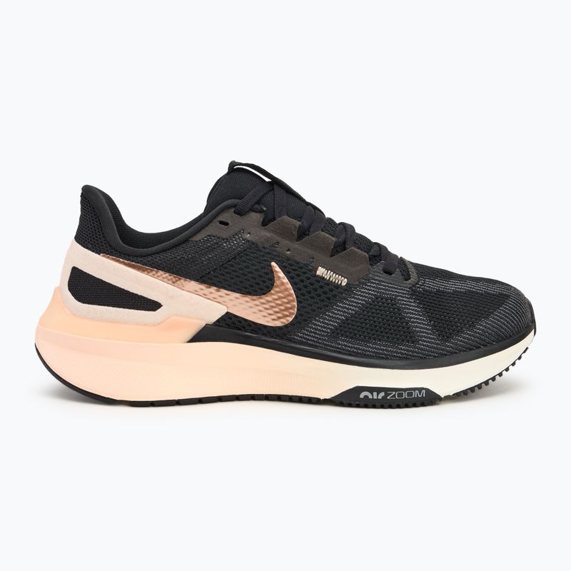 Nike Structure 25 női futócipő fekete/bíbor tint/antracit/metálvörös bronz 2