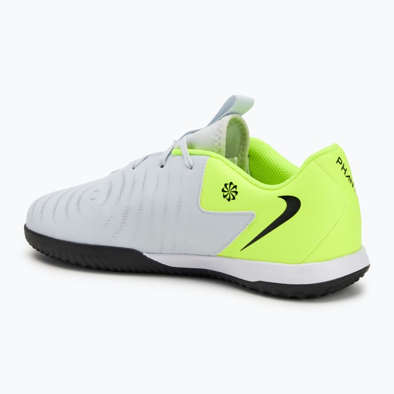Gyerek focicipő Nike Phantom GX 2 Academy IC metallic silver/volt/black 3