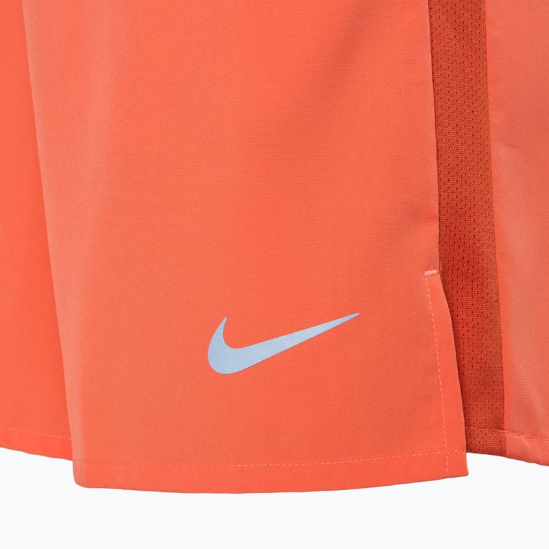 Férfi Nike Dri-Fit Challenger 7" rövidnadrág, bélelt, világos vadmangó / fényvisszaverő ezüst rövidnadrágok 3