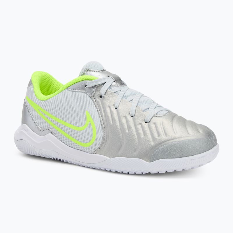 Nike Tiempo Legend 10 Academy IC metál ezüst/fekete/fekete/volt gyermek focicipő