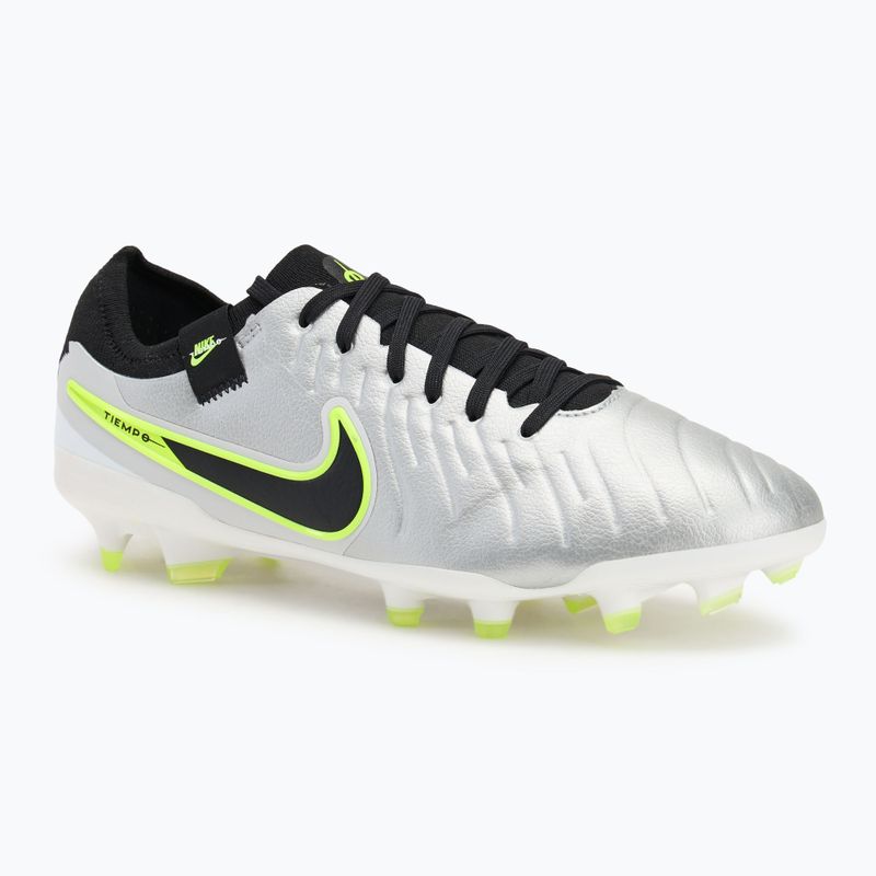 Férfi futballcipő Nike Tiempo Legend 10 Pro FG metál ezüst/volt/fekete