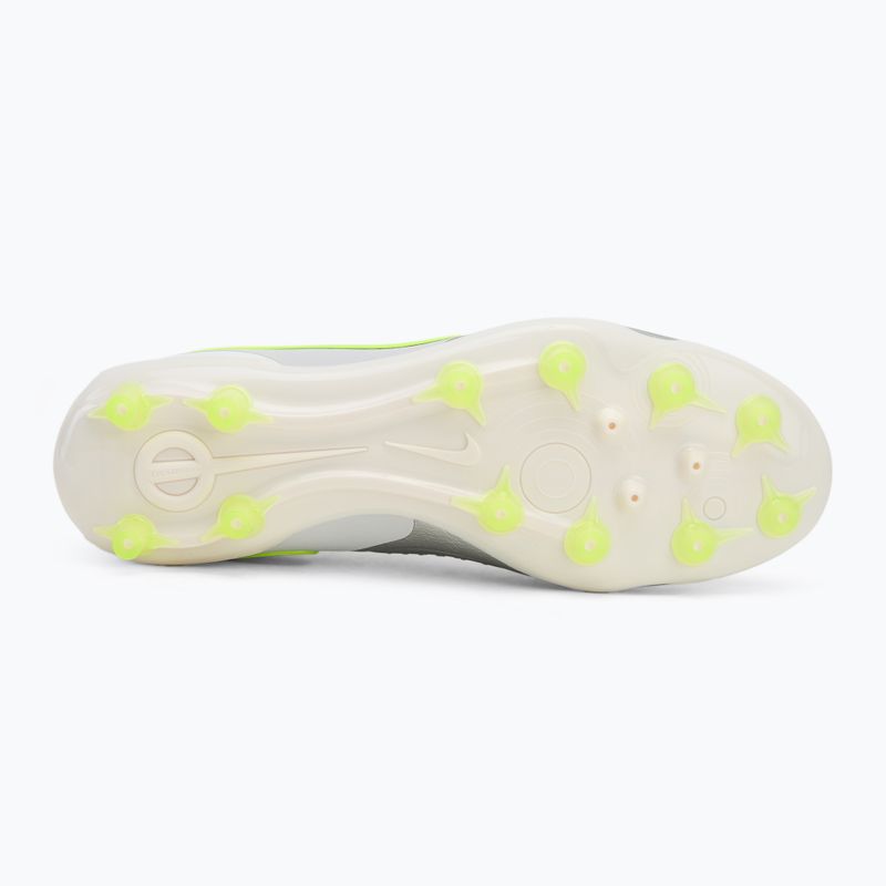 Nike Legend 10 Pro Ag-Pro férfi futballcipő metál ezüst/ volt/ fekete 4