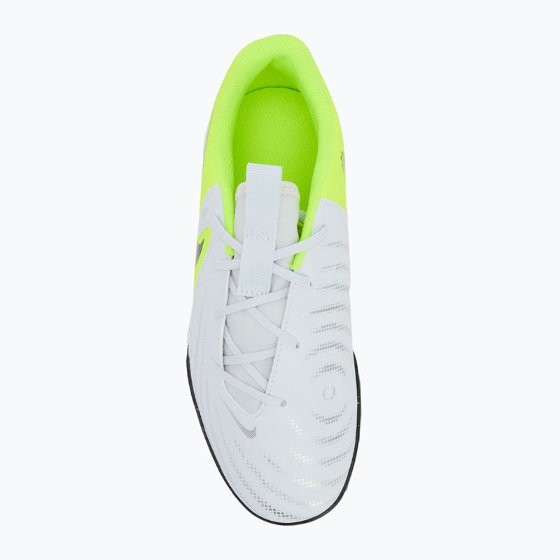 Nike Phantom GX 2 Academy TF gyermek futballcipő metál ezüst/volt/fekete 5