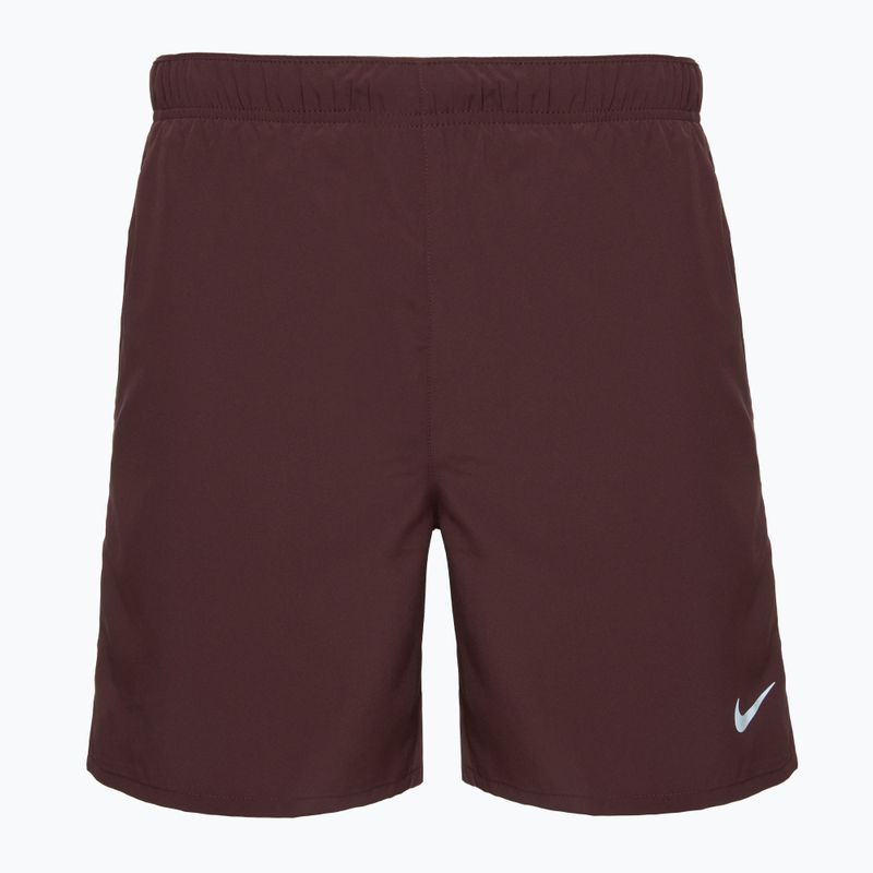 Férfi Nike Dri-Fit Challenger 7" rövidnadrág rövidnadrág bordó crush/visszaverő ezüst színben