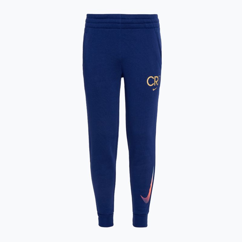 Nike CR7 Club Fleece gyermek nadrág kék üres/metál arany