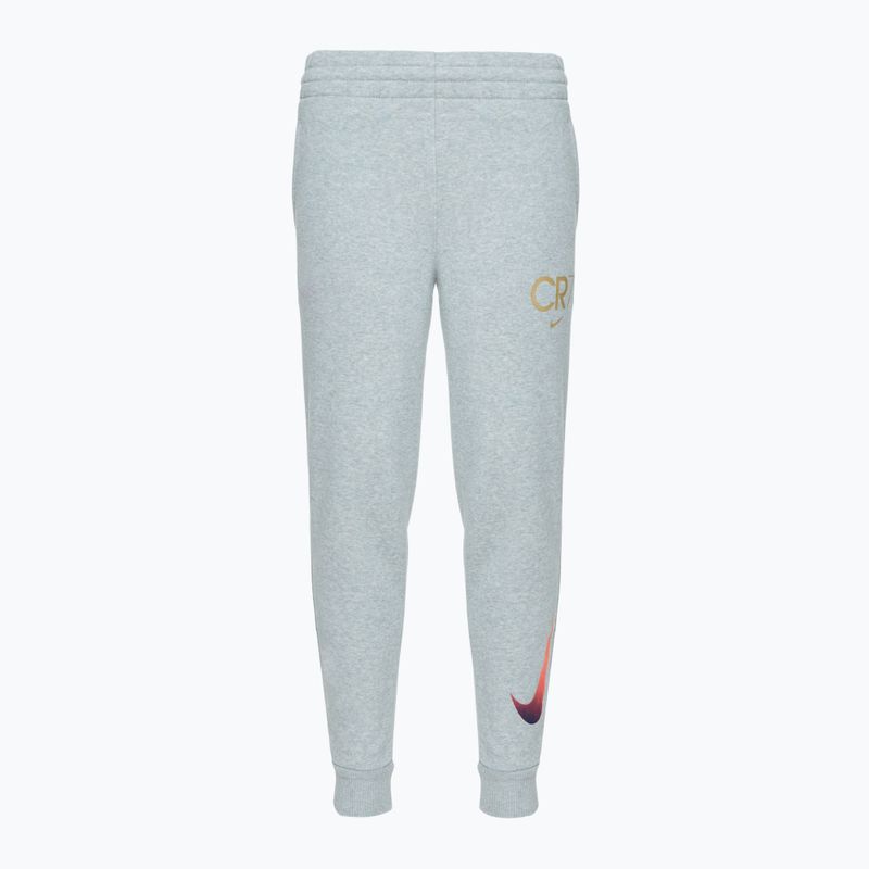 Nike CR7 Club Fleece gyermek nadrág világos füstszürke / sörény / metál arany