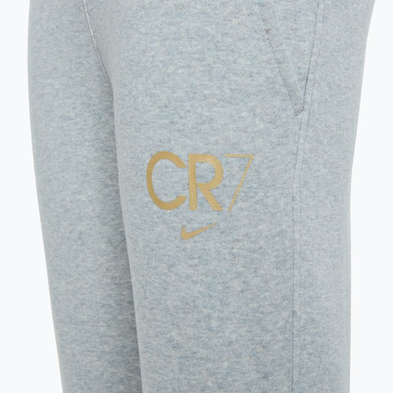 Nike CR7 Club Fleece gyermek nadrág világos füstszürke / sörény / metál arany 4