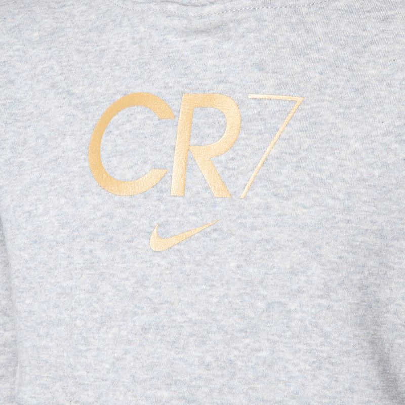 Gyerek pulóver Nike CR7 Club Fleece light smoke grey/heather/metallic gold 3