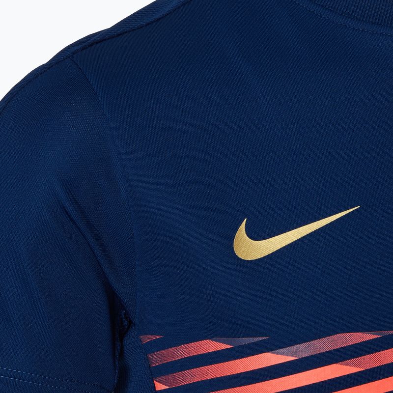 Nike CR7 Academy Dri-FIT kék üres/ kék üres/ metálszürke gyermek focimez 3