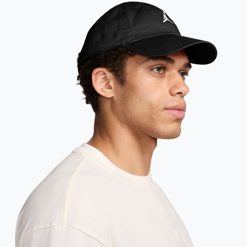 Ellenzős sapka Jordan Club Unstructured Curved-Bill black/white 7