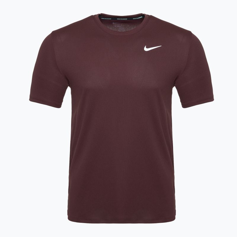 Férfi futópóló Nike Miler Dri-Fit UV burgundy crush