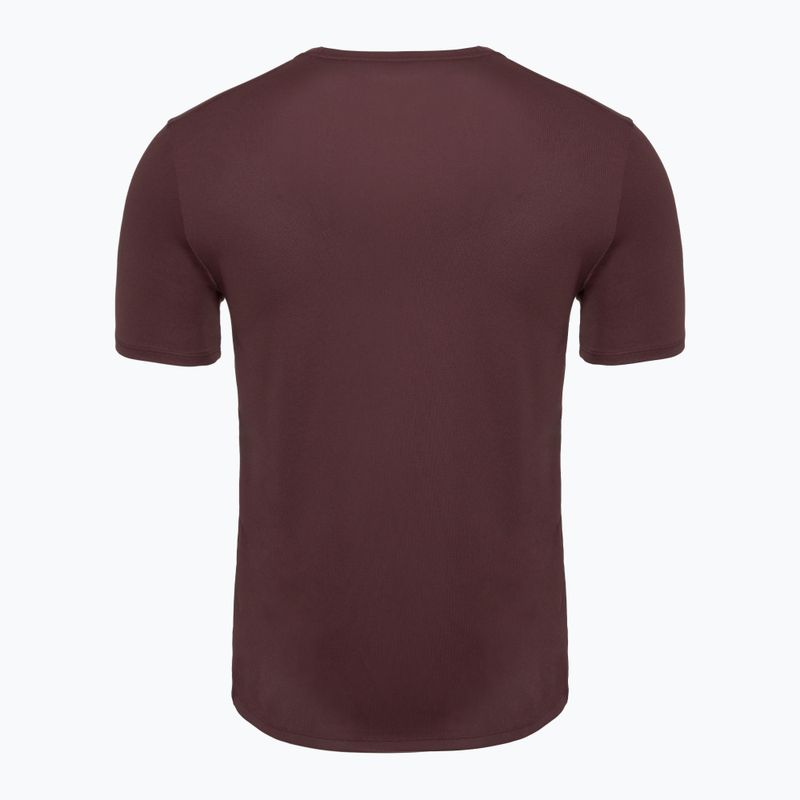 Férfi futópóló Nike Miler Dri-Fit UV burgundy crush 2