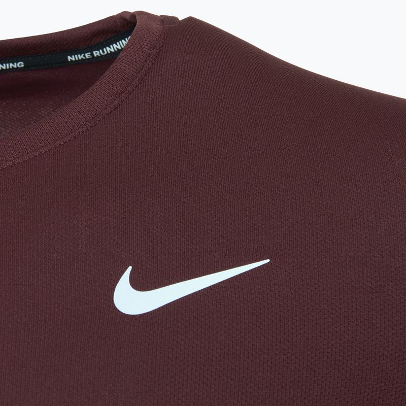 Férfi futópóló Nike Miler Dri-Fit UV burgundy crush 3