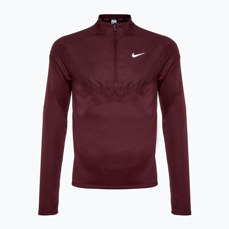 Férfi futópulóver Nike Sphere Element Therma-FIT 1/2 Zip burgundy crush