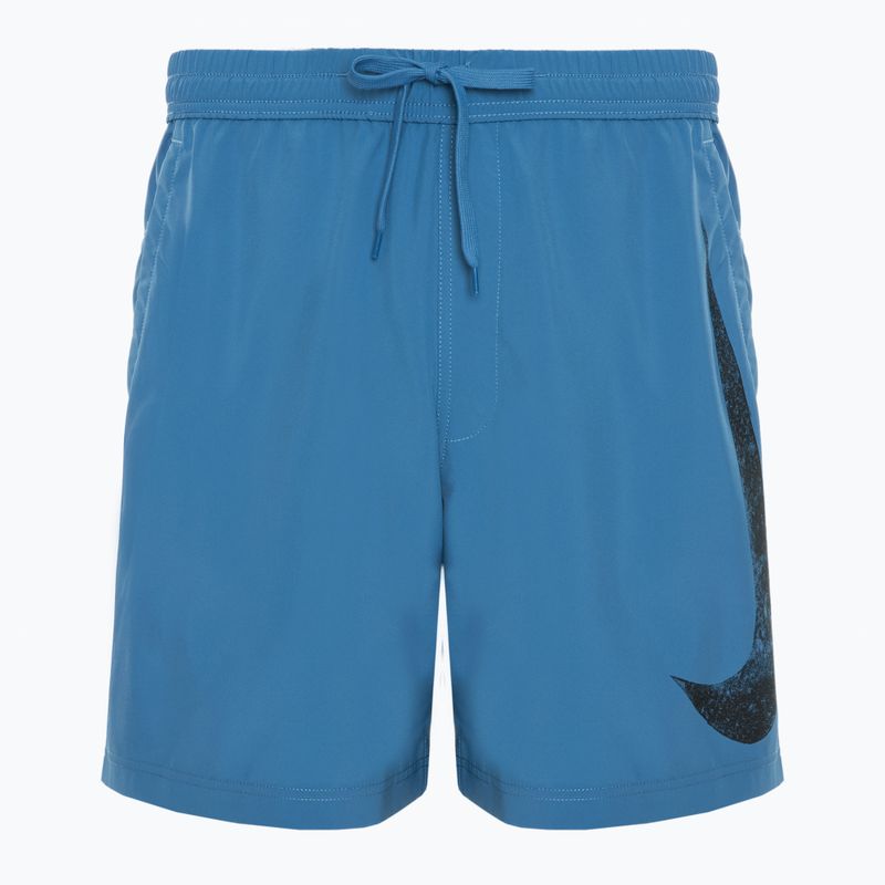 Férfi rövidnadrág Nike Form Swoosh Dri-Fit 7" aegean storm/black
