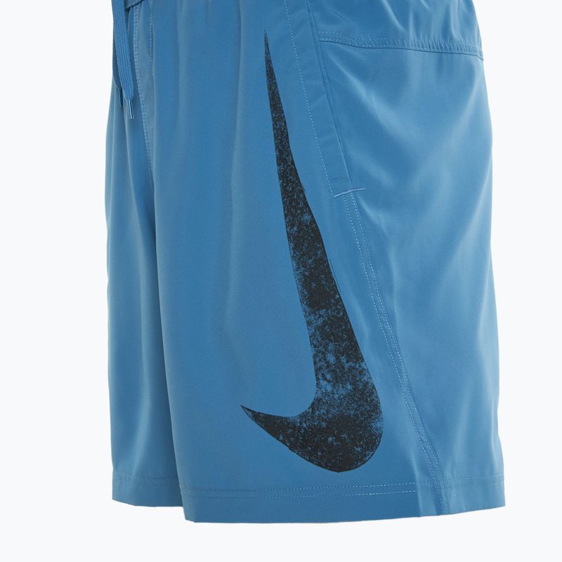 Férfi rövidnadrág Nike Form Swoosh Dri-Fit 7" aegean storm/black 3