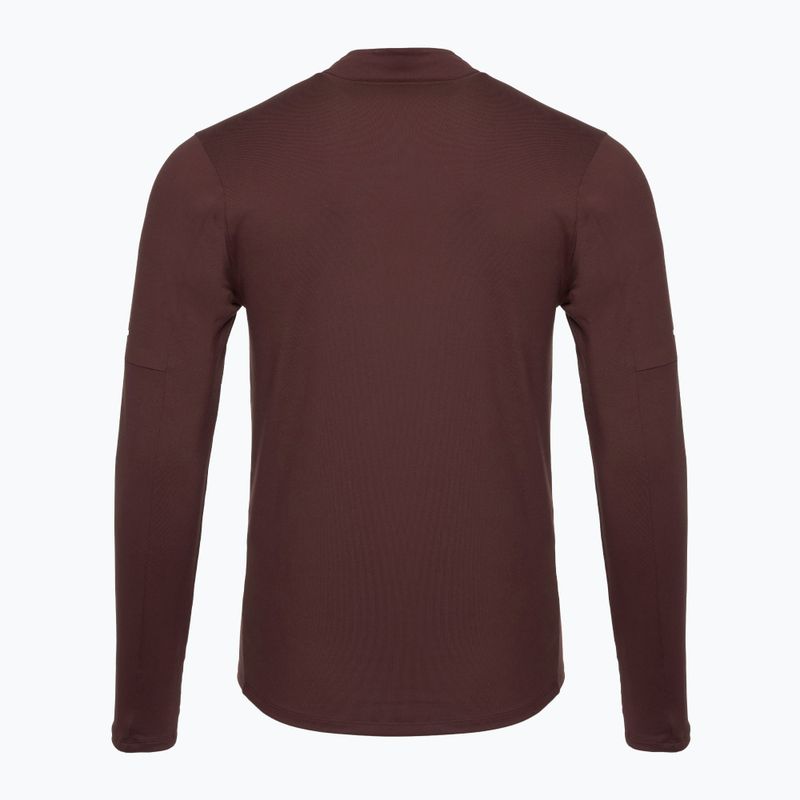 Férfi hosszú ujjú futófelső Nike Dri-FIT Element 1/2-Zip burgundy crush 2