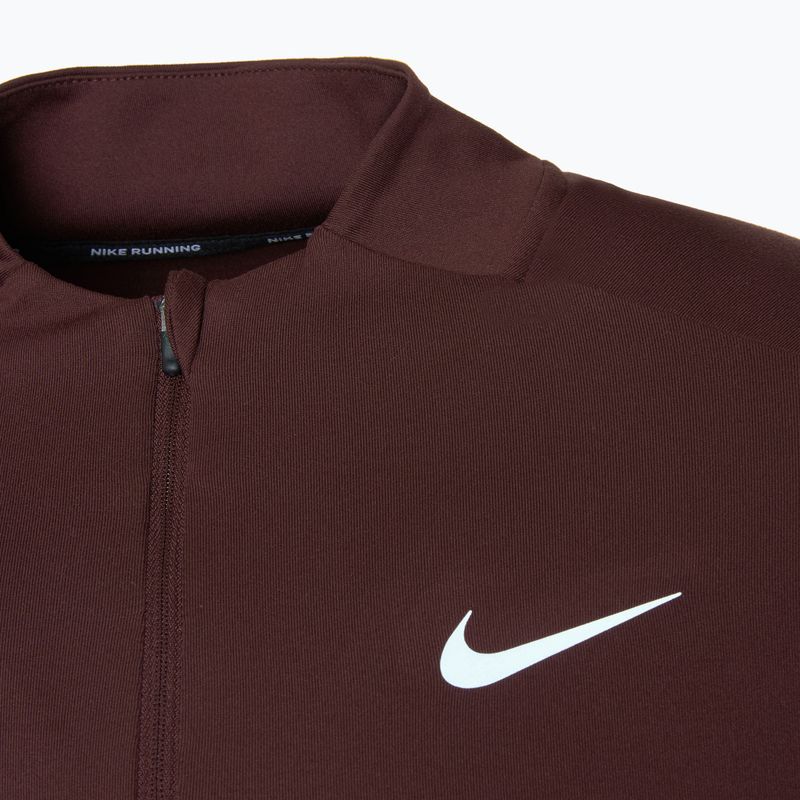 Férfi hosszú ujjú futófelső Nike Dri-FIT Element 1/2-Zip burgundy crush 3
