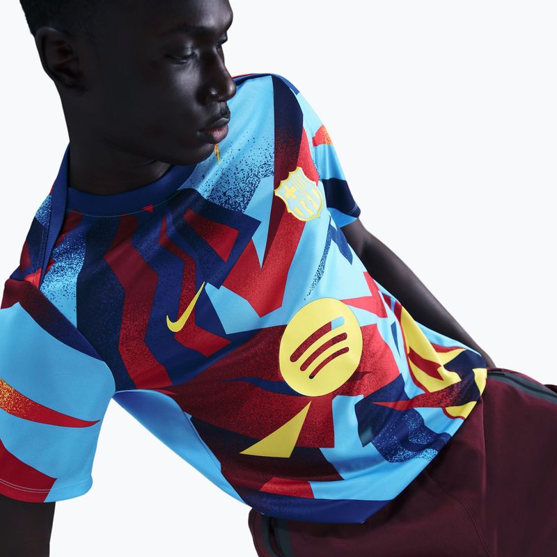 Férfi labdarúgó mez Nike FC Barcelona Academy Pro SE Pre-Match University Blue/Opti Yellow 5