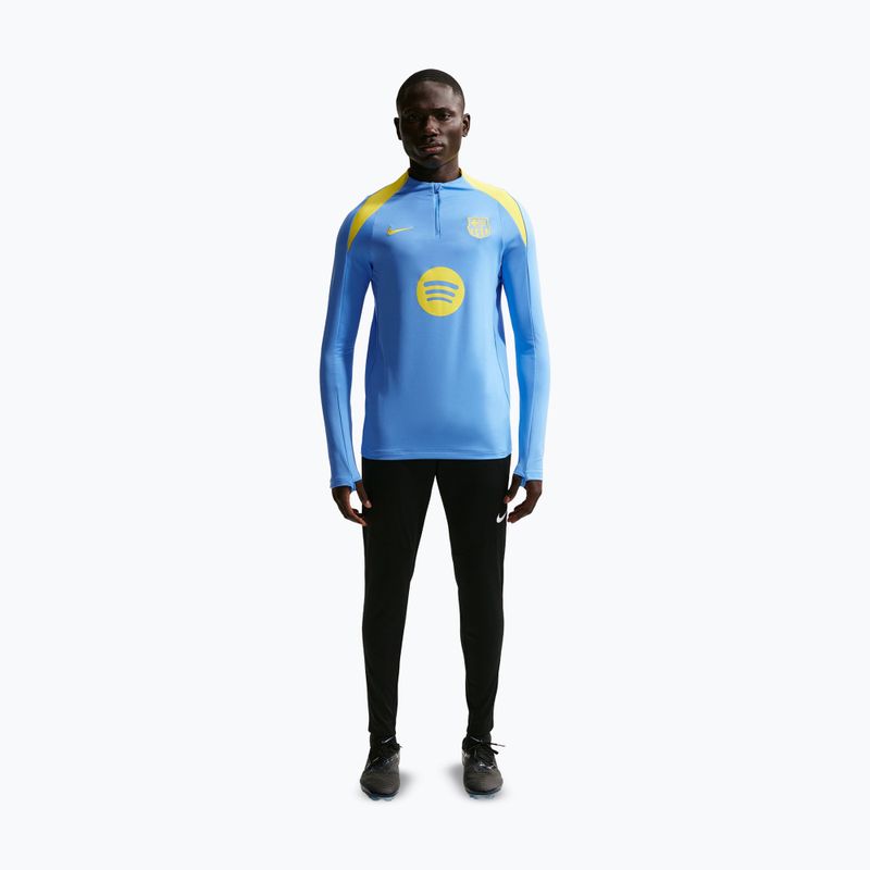 Férfi hosszú ujjú futball edzőfelső Nike FC Barcelona Strike Fourth Knit Drill Top university blue/opti yellow 2