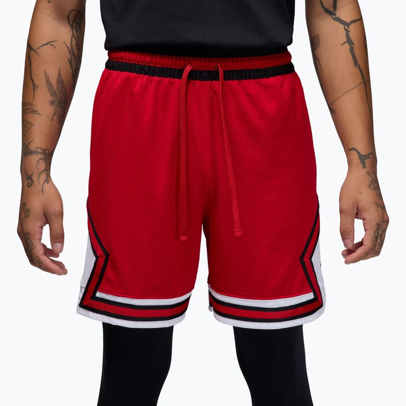 Férfi kosárlabda nadrág Jordan Mesh Diamond 4" gym red/white/black 3