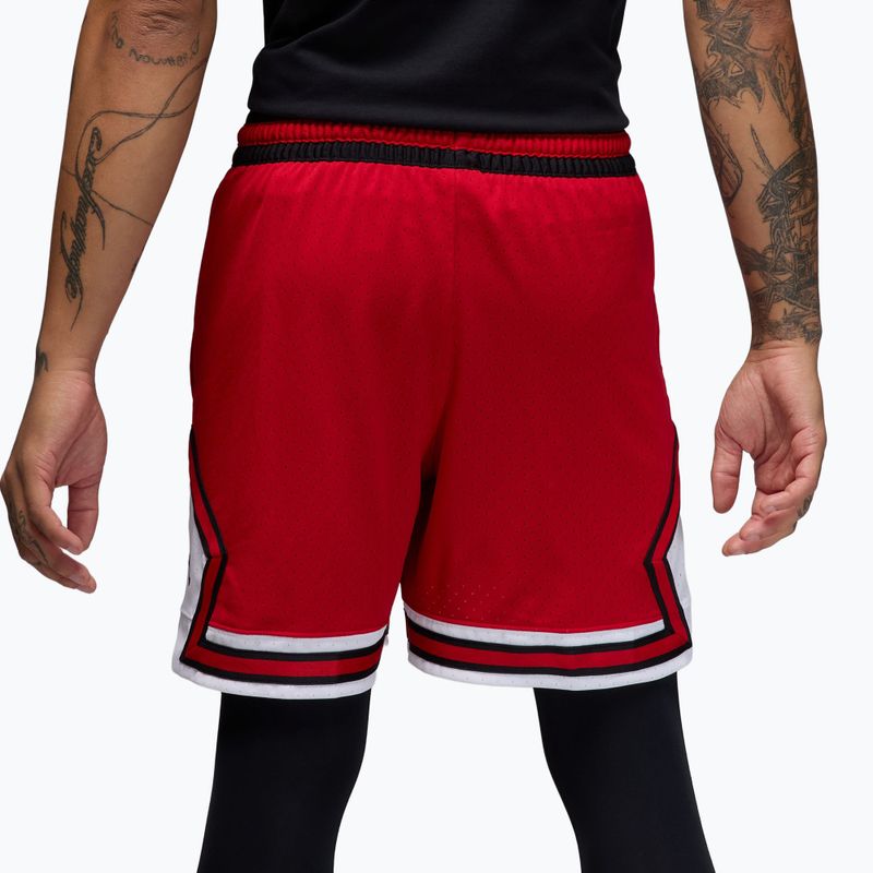 Férfi kosárlabda nadrág Jordan Mesh Diamond 4" gym red/white/black 4