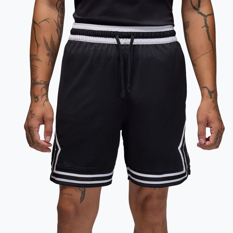 Férfi kosárlabda rövidnadrág Nike Jordan Mesh Diamond 4" black/white/white 3