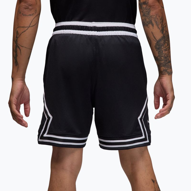 Férfi kosárlabda rövidnadrág Nike Jordan Mesh Diamond 4" black/white/white 4