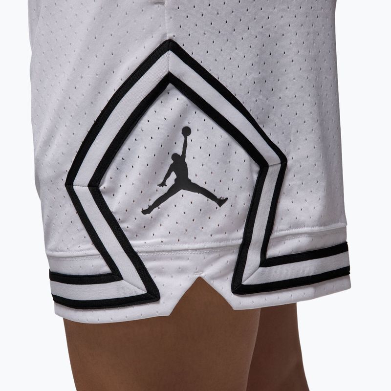 Férfi kosárlabda nadrág Jordan Mesh Diamond 4" white/black/black 6