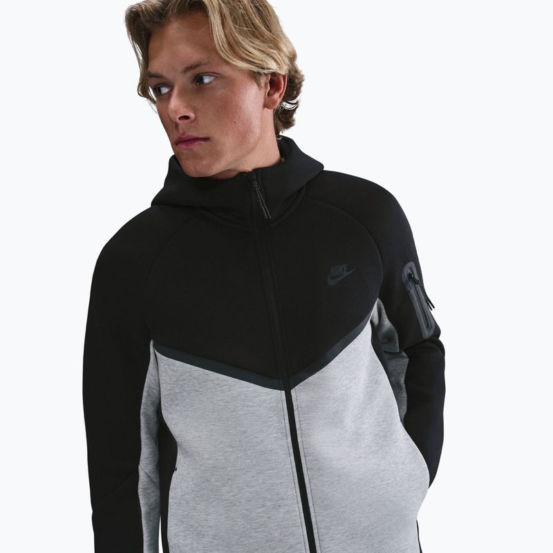 Férfi pulóver Nike Tech black/dark grey heather/black 3