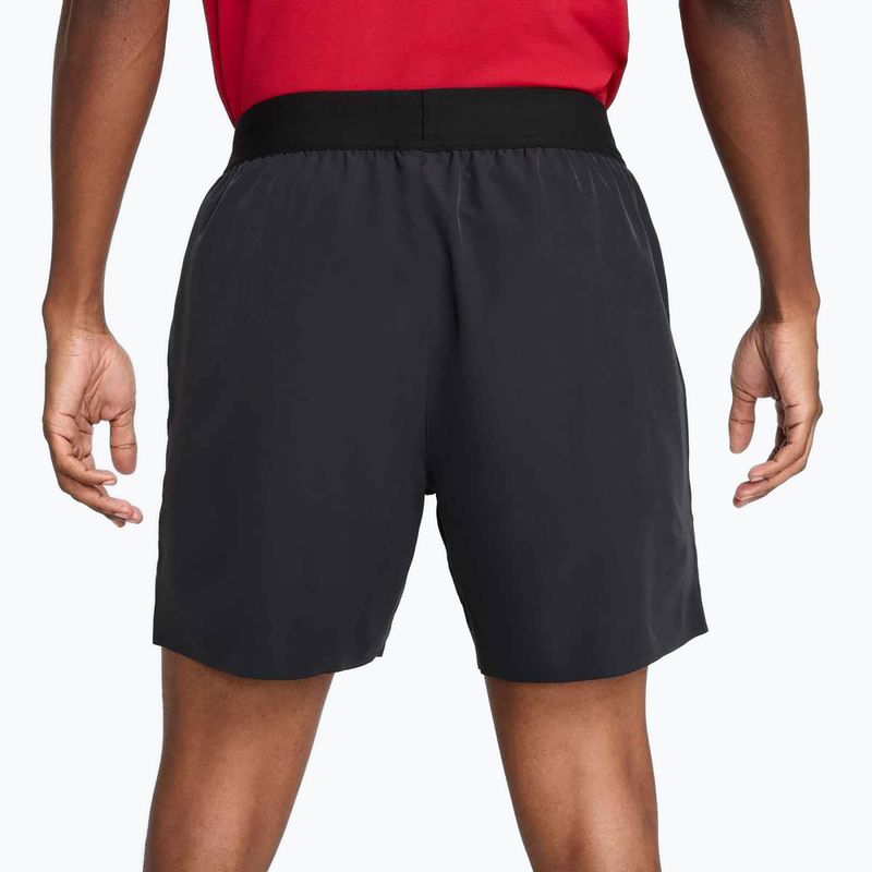 Férfi Nike Court Dri-Fit Advantage 6" tenisznadrág fekete / fehér 3