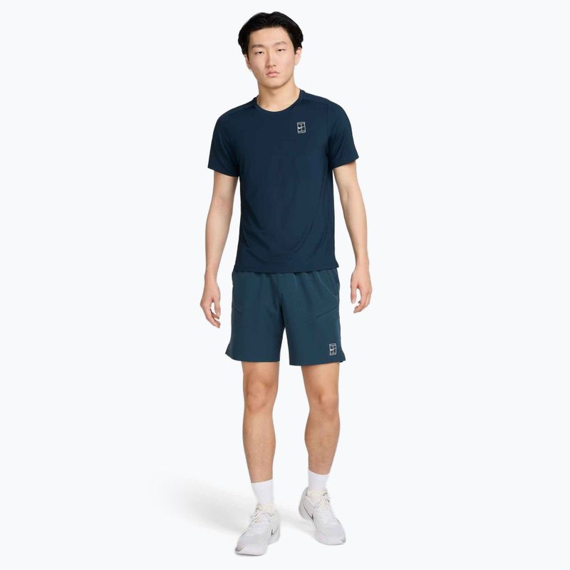 Férfi Nike Court Dri-Fit Advantage teniszpóló armory navy / fehér 2