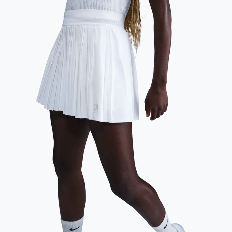 Teniszszoknya Nike Court Dri-Fit Advantage Pleated white/white 3
