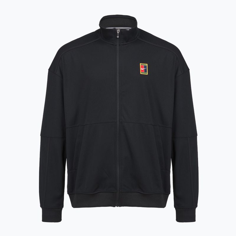 Férfi tenisz pulóver Nike Court Heritage black/black 7