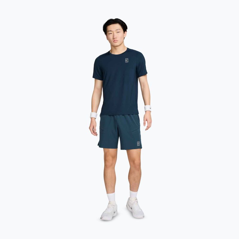 Férfi tenisz rövidnadrág Nike Court Dri-Fit Advantage 8" armory navy/white 2