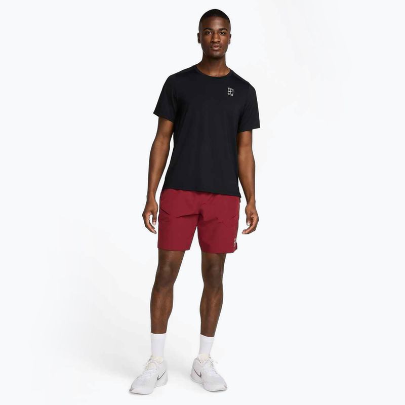 Férfi Nike Court Dri-Fit Advantage teniszpóló fekete / fehér 2