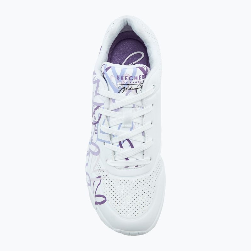 SKECHERS női cipő JGoldcrown Uno Spread The Love fehér/világos lila 5