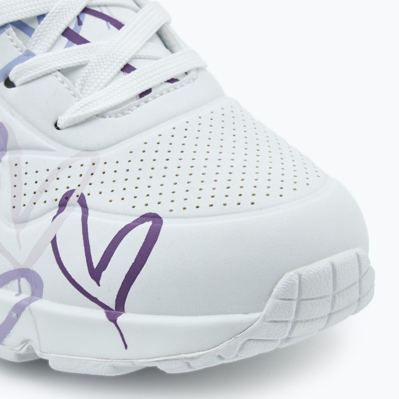 SKECHERS női cipő JGoldcrown Uno Spread The Love fehér/világos lila 7