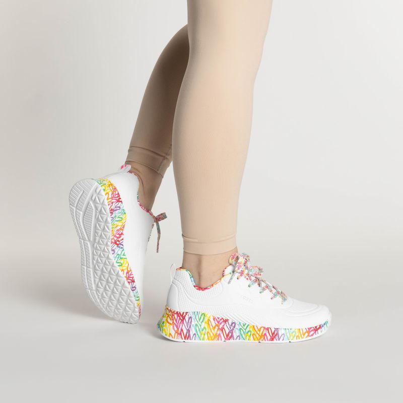 női cipő SKECHERS Uno Lite Exuberant Hearts white/multi 2