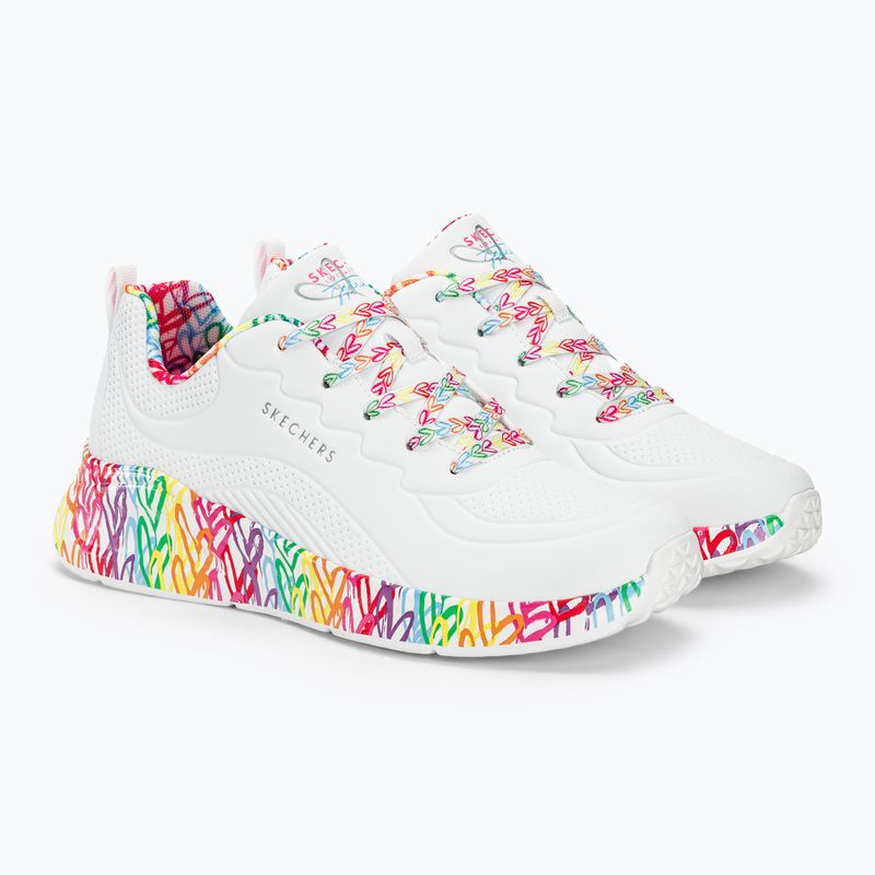 női cipő SKECHERS Uno Lite Exuberant Hearts white/multi 5
