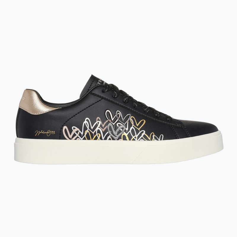 Női cipő SKECHERS JGoldcrown Eden LX Gleaming Hearts black/mulitcolor 9