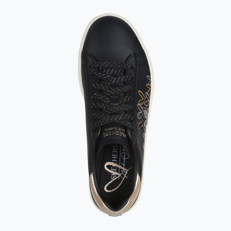 Női cipő SKECHERS JGoldcrown Eden LX Gleaming Hearts black/mulitcolor 11