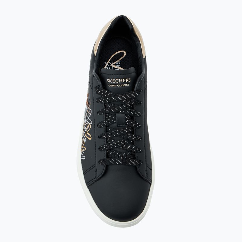Női cipő SKECHERS JGoldcrown Eden LX Gleaming Hearts black/mulitcolor 5