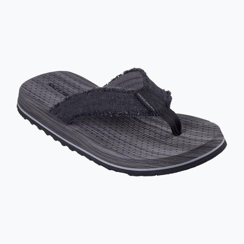 Skechers Tantric Fritz fekete férfi flip flopok 8