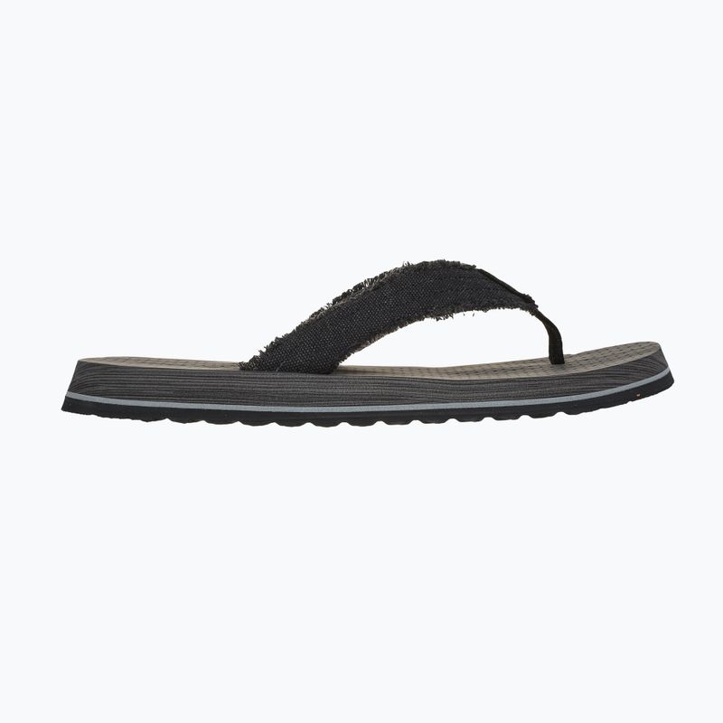 Skechers Tantric Fritz fekete férfi flip flopok 9