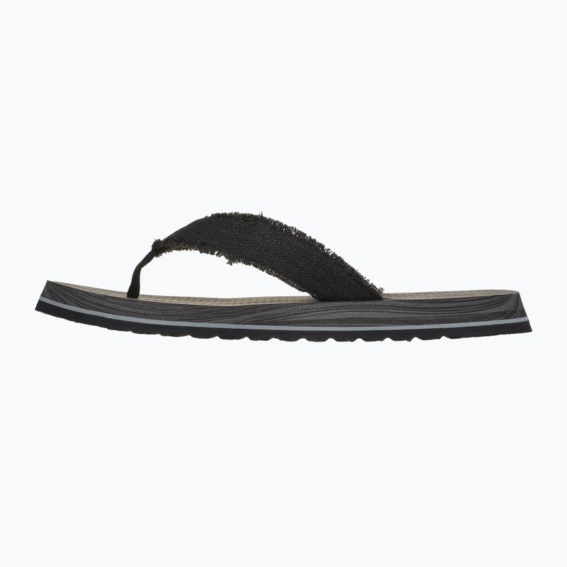 Skechers Tantric Fritz fekete férfi flip flopok 10