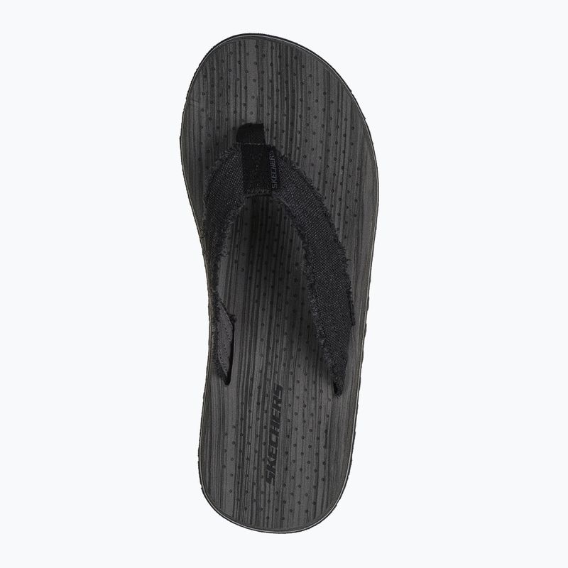 Skechers Tantric Fritz fekete férfi flip flopok 11