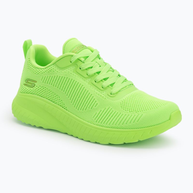 Női SKECHERS Bobs Squad Chaos Cool Rythms lime cipők
