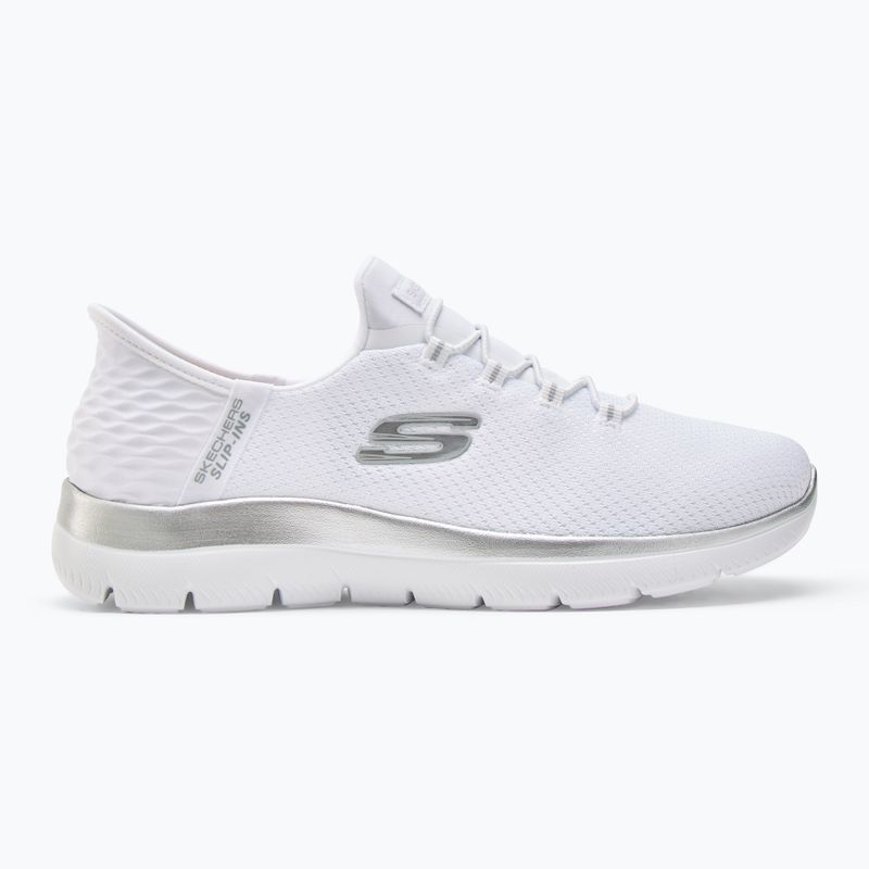 Női cipő SKECHERS Summits Diamond Dream white/silver 2