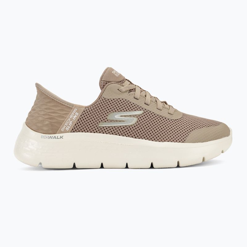 SKECHERS Slip-ins női Go Walk Flex Grand Entry taupe/fehér cipő 2